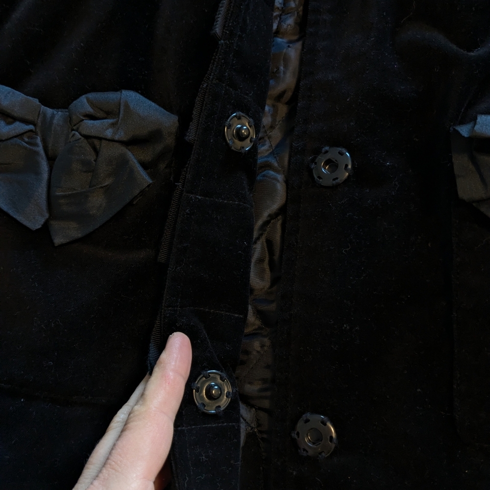Velvet Dress Coat - Picture 4 of 10